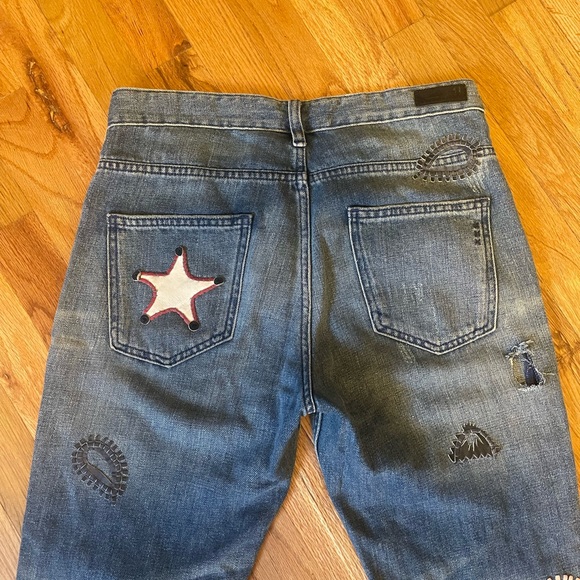 Scotch & Soda Boyfriend Patch Jeans- Size 26 - Picture 3 of 10